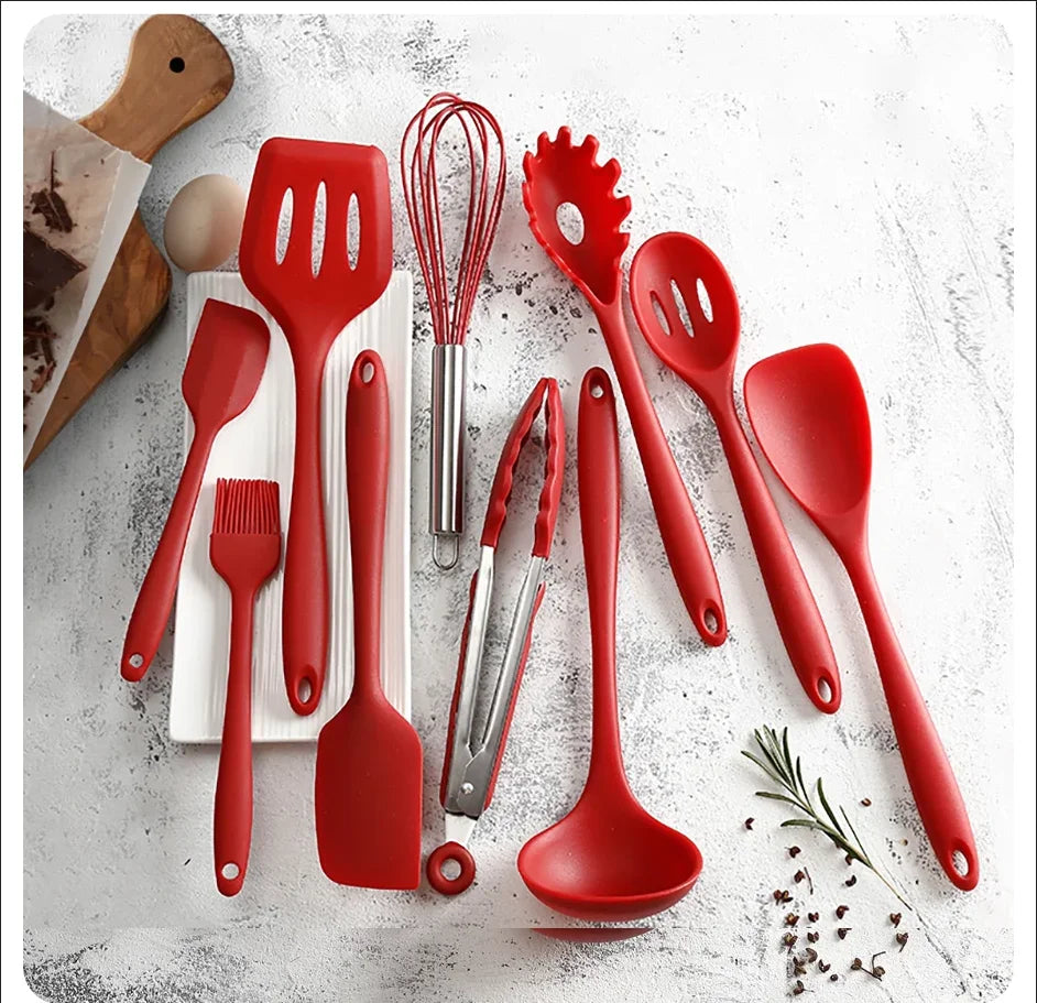 10 PCS Silicone Cookware Set||Kitchen Cooking Tools