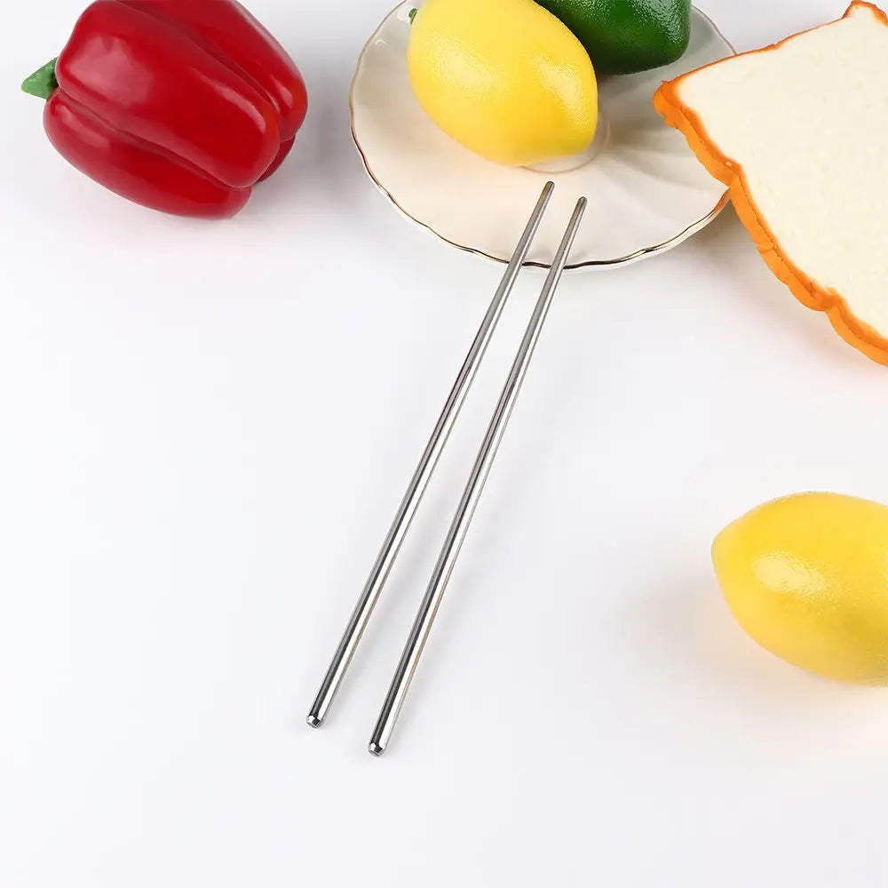 Chinese Hollow Chopsticks||Non-slip Stainless Steel Chop Stick