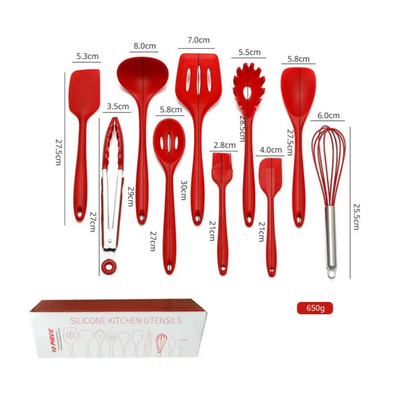 10 PCS Silicone Cookware Set||Kitchen Cooking Tools