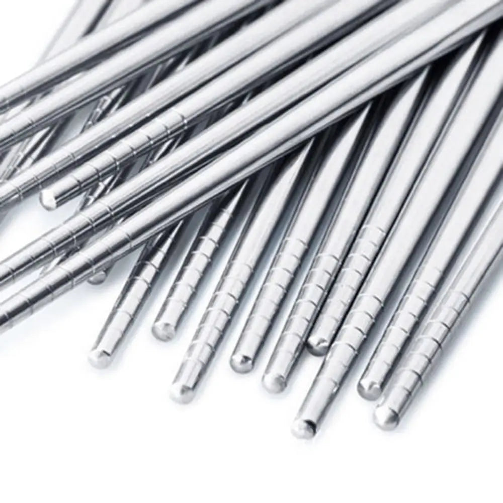 Chinese Hollow Chopsticks||Non-slip Stainless Steel Chop Stick