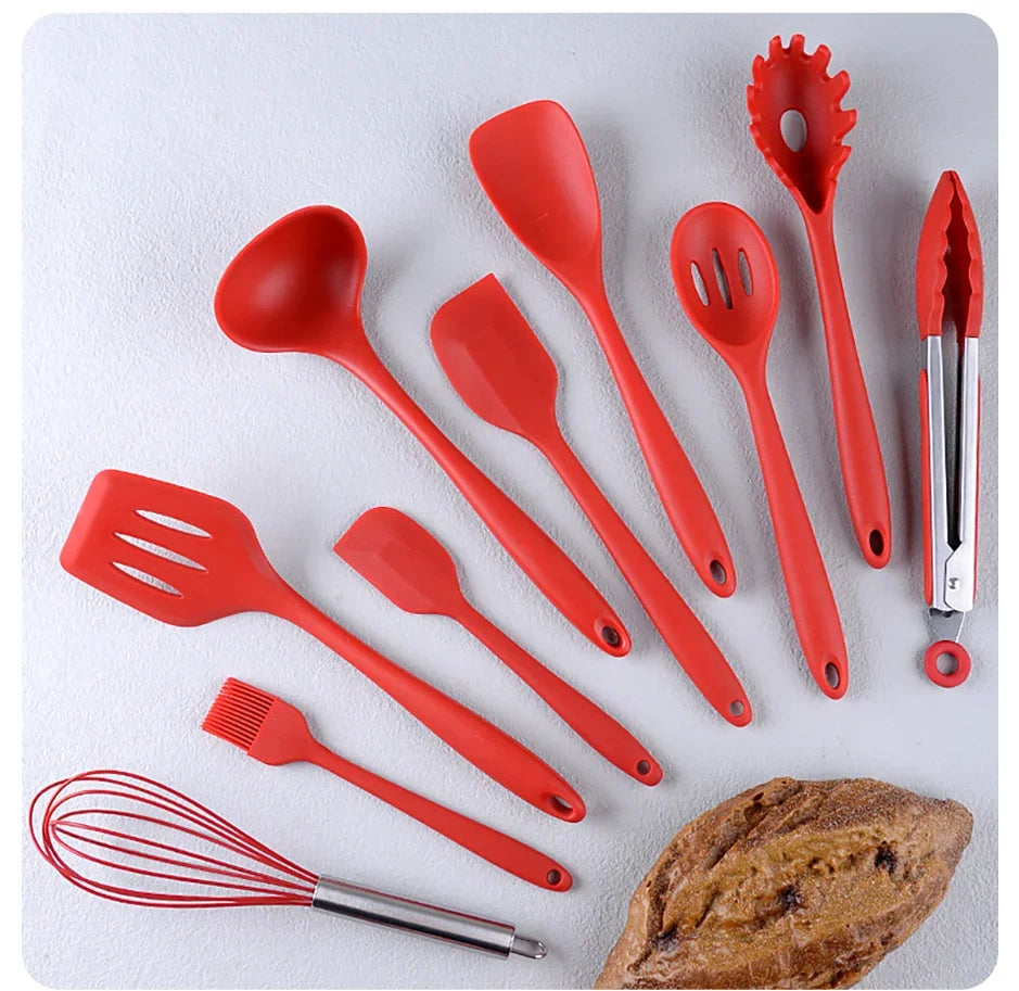 10 PCS Silicone Cookware Set||Kitchen Cooking Tools