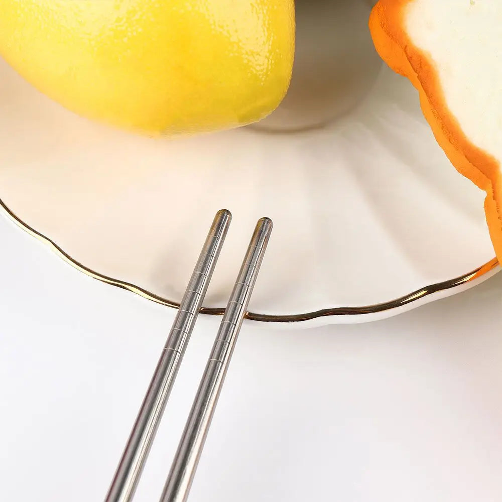 Chinese Hollow Chopsticks||Non-slip Stainless Steel Chop Stick