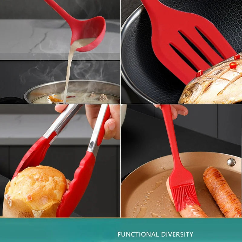 10 PCS Silicone Cookware Set||Kitchen Cooking Tools