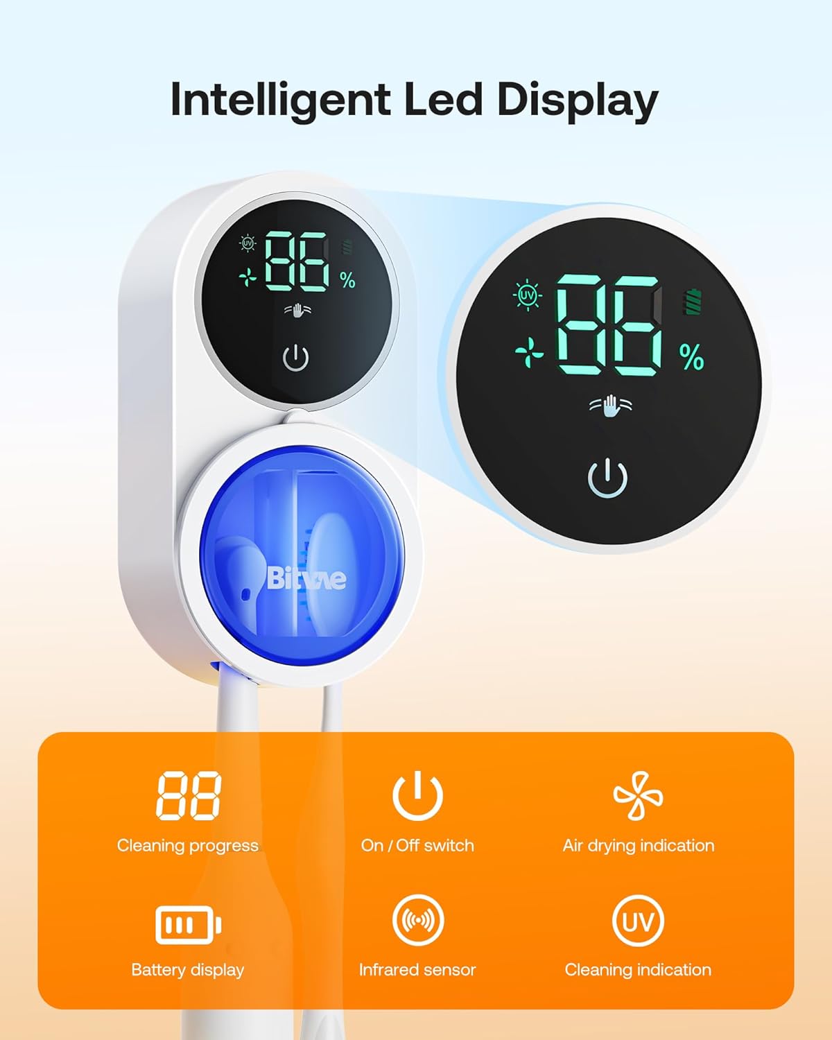 Double Automatic Sensing Toothbrush Box