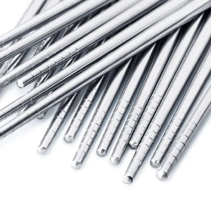 Chinese Hollow Chopsticks||Non-slip Stainless Steel Chop Stick