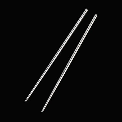 Chinese Hollow Chopsticks||Non-slip Stainless Steel Chop Stick