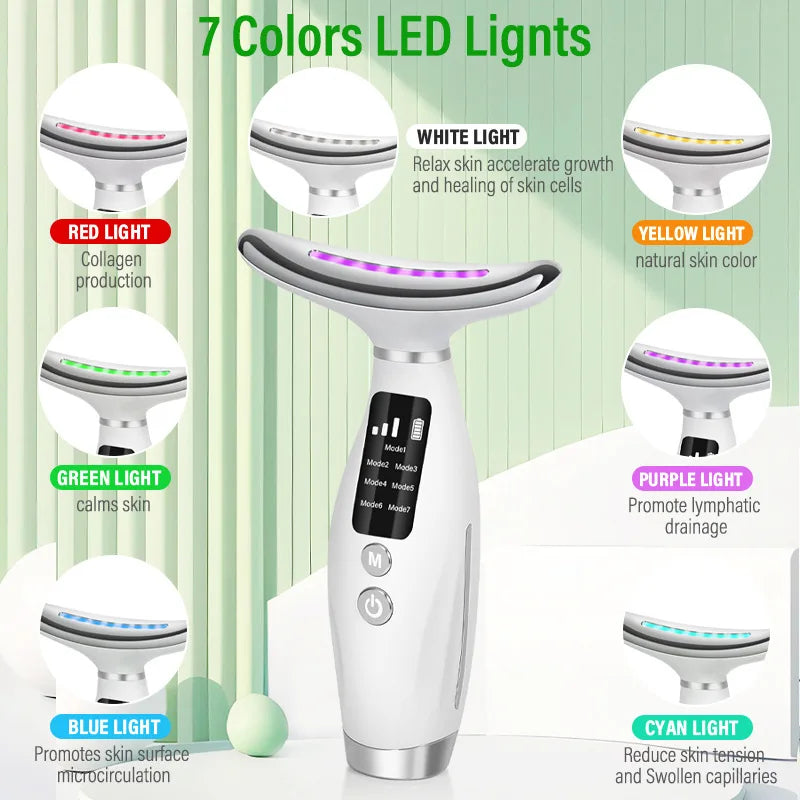 7 Color Facial Neck Massager