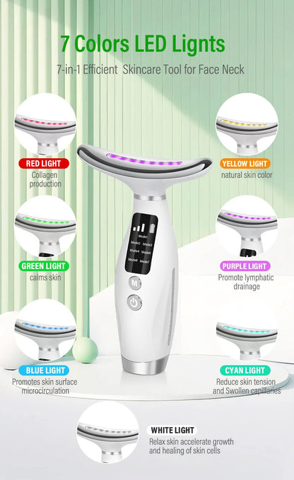 7 Color Facial Neck Massager