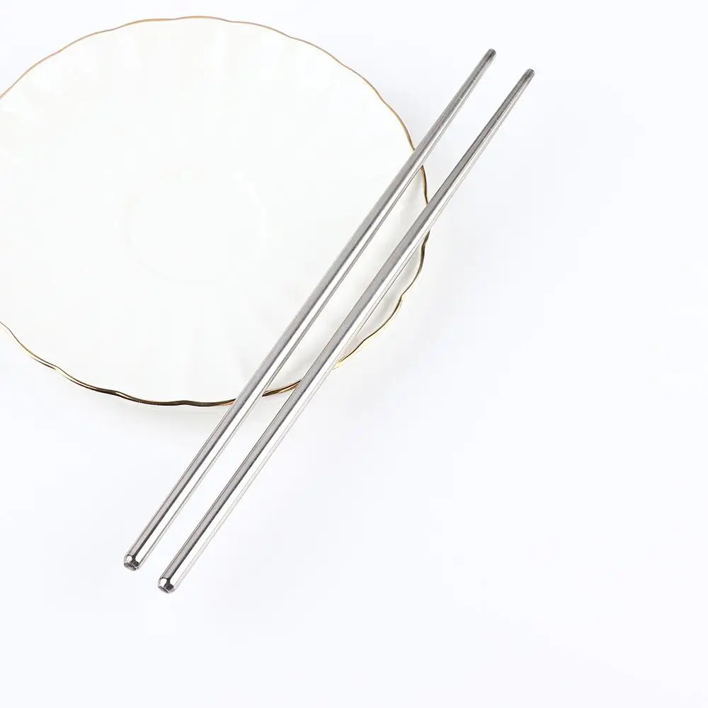 Chinese Hollow Chopsticks||Non-slip Stainless Steel Chop Stick
